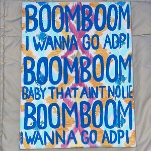 Colorful Boomboom Canvas Art